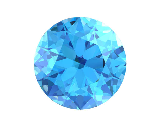 istock Beautiful gems on a white background , 3D illustration. 1097270306