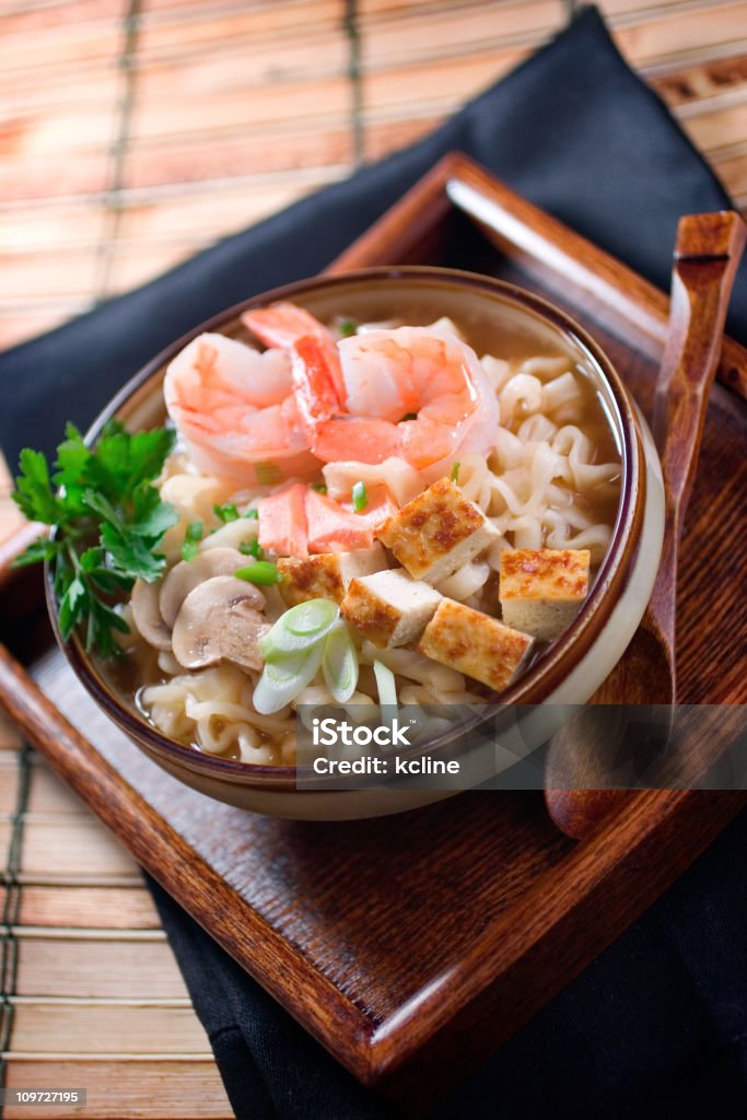 Udon com Camarão Marisco - Royalty-free Marisco Foto de stock