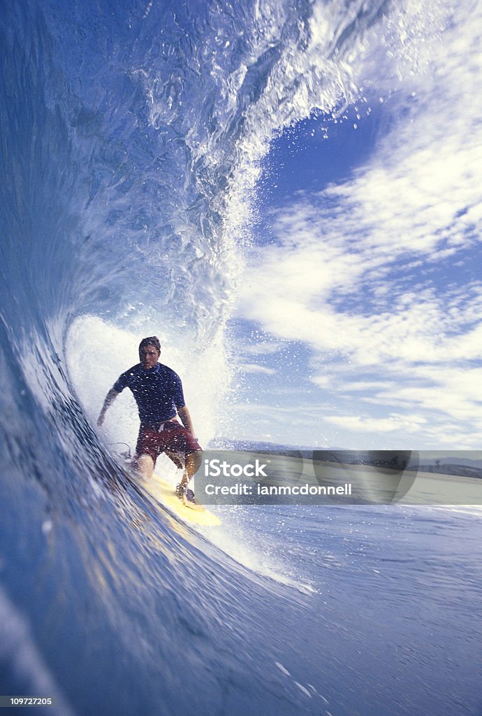 Obter barrelled - Royalty-free Surf Foto de stock