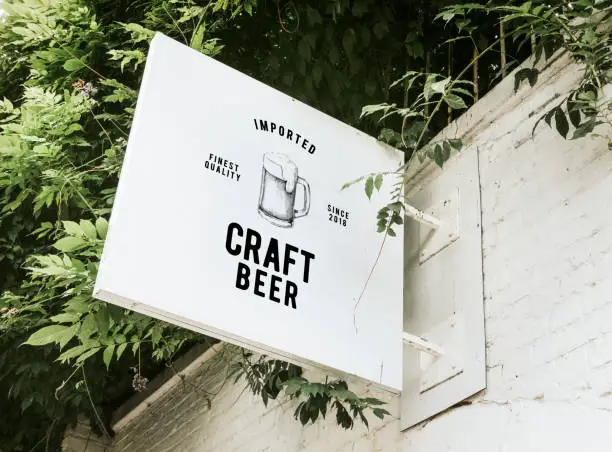 Photo of Imported craft beer board mockup