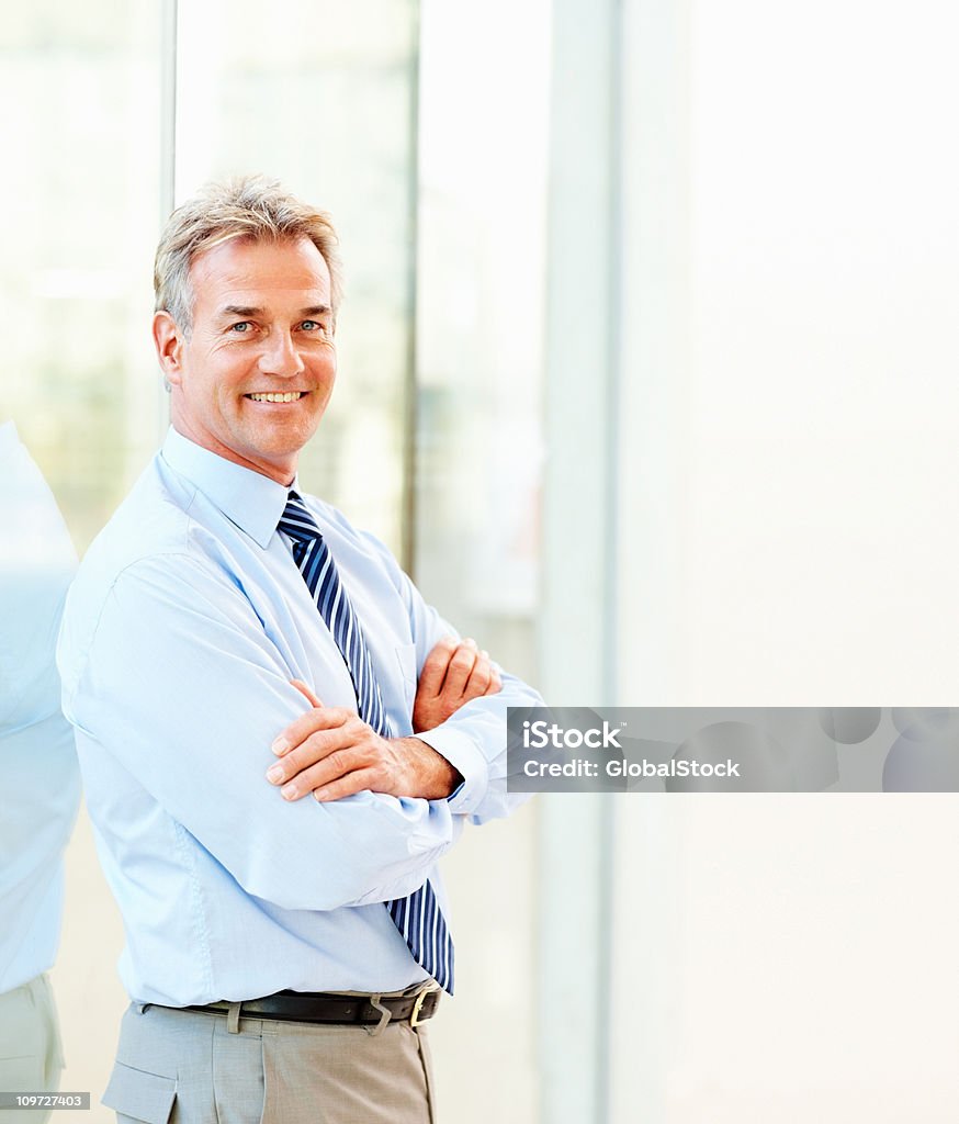 Retrato de um sorridente empresário maduro com orgulho - Royalty-free Homem de Negócios Foto de stock