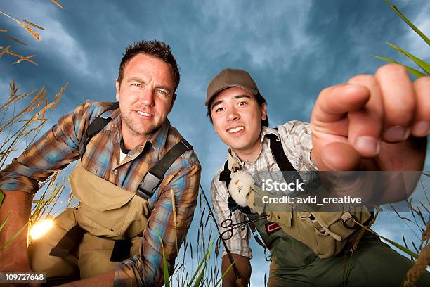 Fly Fishers Looking For Live Bait Stock Photo - Download Image Now - Incentive, Low Angle View, Nature