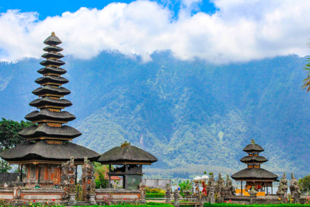 Pura Ulun Danu Batur Temple, Bali stock photo