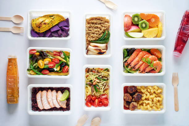 istock Prepared meal delivery concept. 1097279474