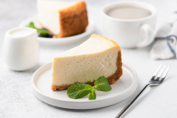 istock Tasty Cheesecake with Coffee 1097280088