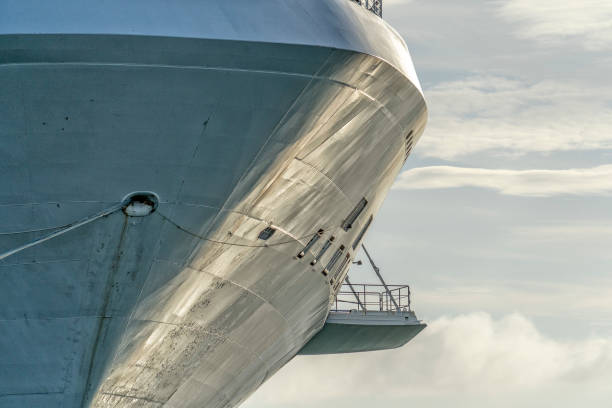 istock cruise ship prow bow detail in Florida 1097280704