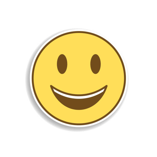 istock touching colored emoji sticker icon. Element of emoji for mobile concept and web apps illustration. 1097282294