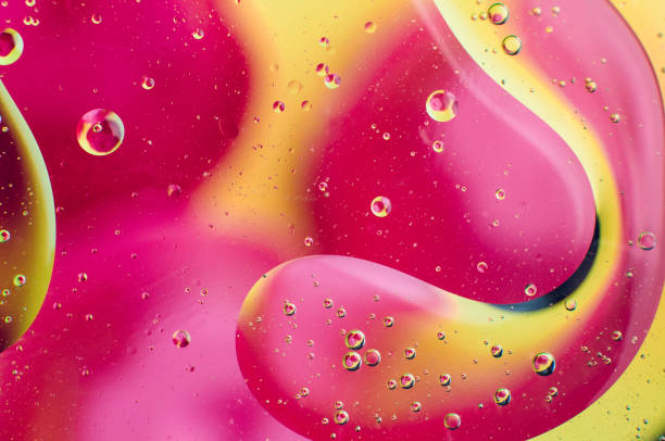 istock Abstract macro background of oil drops 1097283354