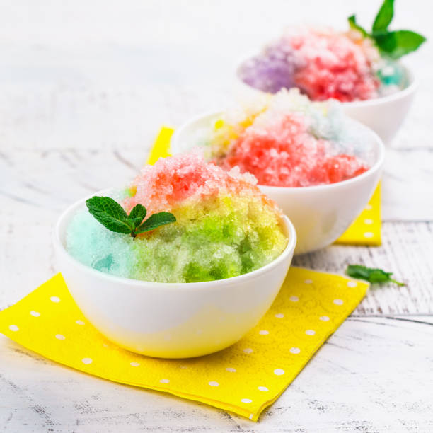 istock Homemade rainbow shaved ice 1097290678