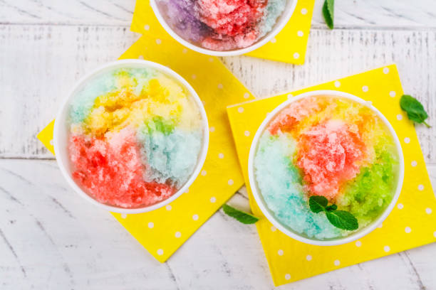 istock Homemade rainbow shaved ice 1097290762