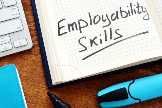 istock Employability skills handwritten in the notebook. 1097298872