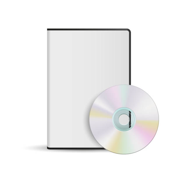 일반 배경에 dvd 디스크 및 상자 서식 파일 - computer software box cd packaging stock illustrations