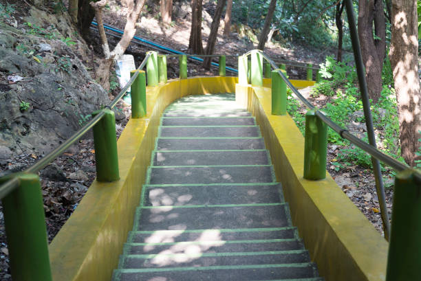 istock Stairs down the mountain from the Buddha temple. 1097320920