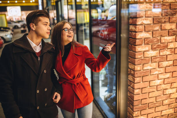 istock Young couple in shopping mall 1097321834