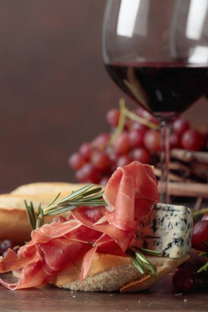 istock Delicious snack and grapes. 1097335358