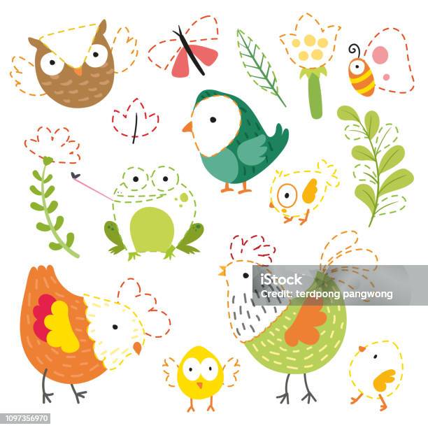 Garden Worksheet Vector Design Stock Illustration - Download Image Now - Animal, Art, Art Product