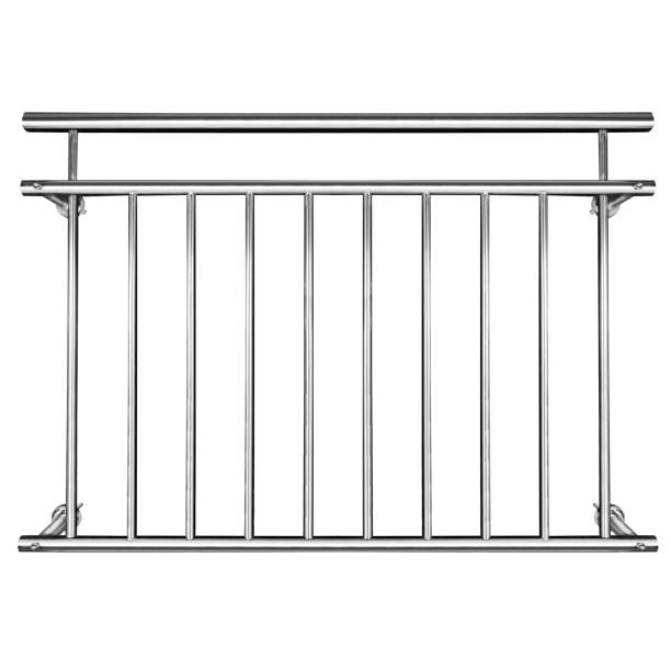 istock French Balkony Stainless Steel isolated 1097358982