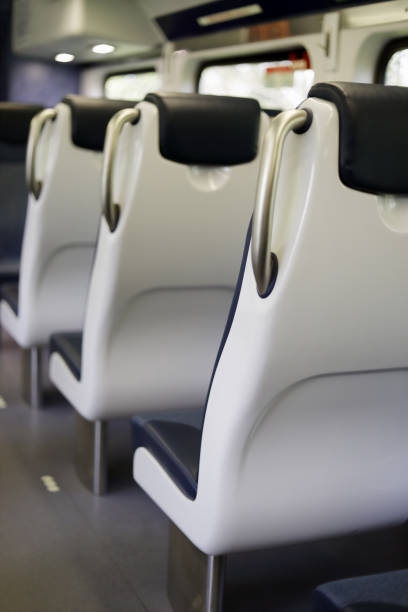 istock Close up of train seat 1097359844