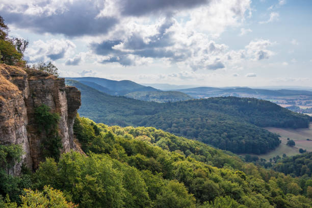 istock Sandstone rock formation Hohenstein in Germany 1097360382