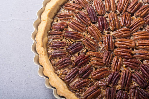 istock Autumn american pecan pie 1097364370