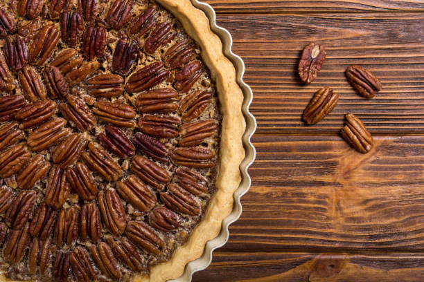 istock Autumn american pecan pie 1097364396