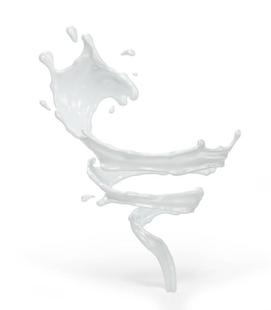 istock Tornado of milk. 3d illustration 1097368132