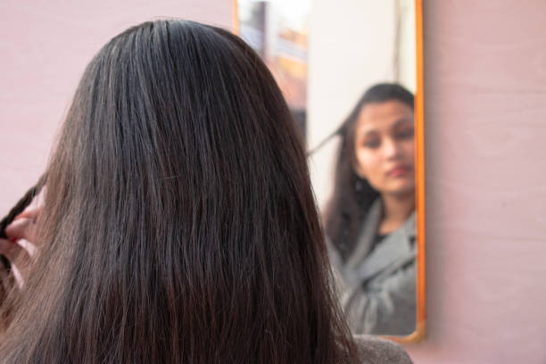 istock beautiful Girl got ready in the mirror 1097368382
