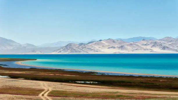 Photo of Karakul along the Pamir Highway, taken in Tajikistan in August 2018 taken in hdr