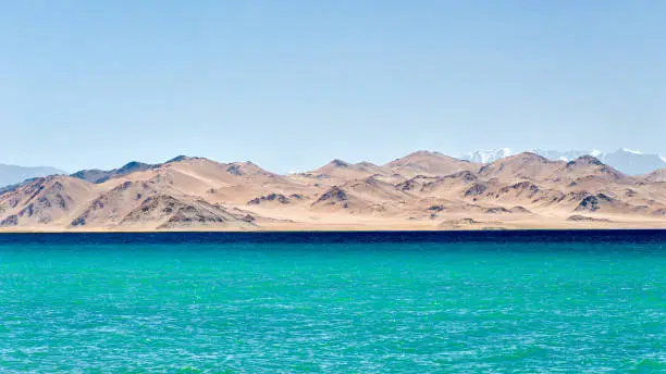 Photo of Karakul along the Pamir Highway, taken in Tajikistan in August 2018 taken in hdr