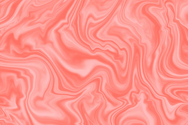 salon pastel corail millénaire texture marbre rose tendance couleur du motif marbré année 2019 abstrait dégradé mignon - coral pink abstract paint photos et images de collection