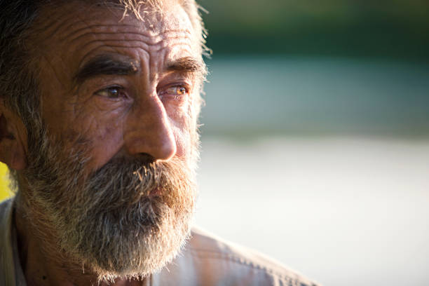Portrait of senior man with beard