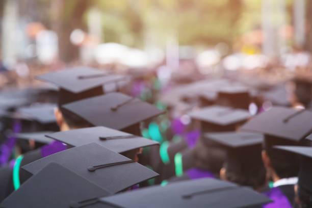istock Group of Graduates during commencement. Concept education congratulation in University. Graduation Ceremony ,Congratulated the graduates in University during commencement. 1097389652