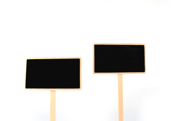 istock a blank blackboard label isolated on a white background 1097404472