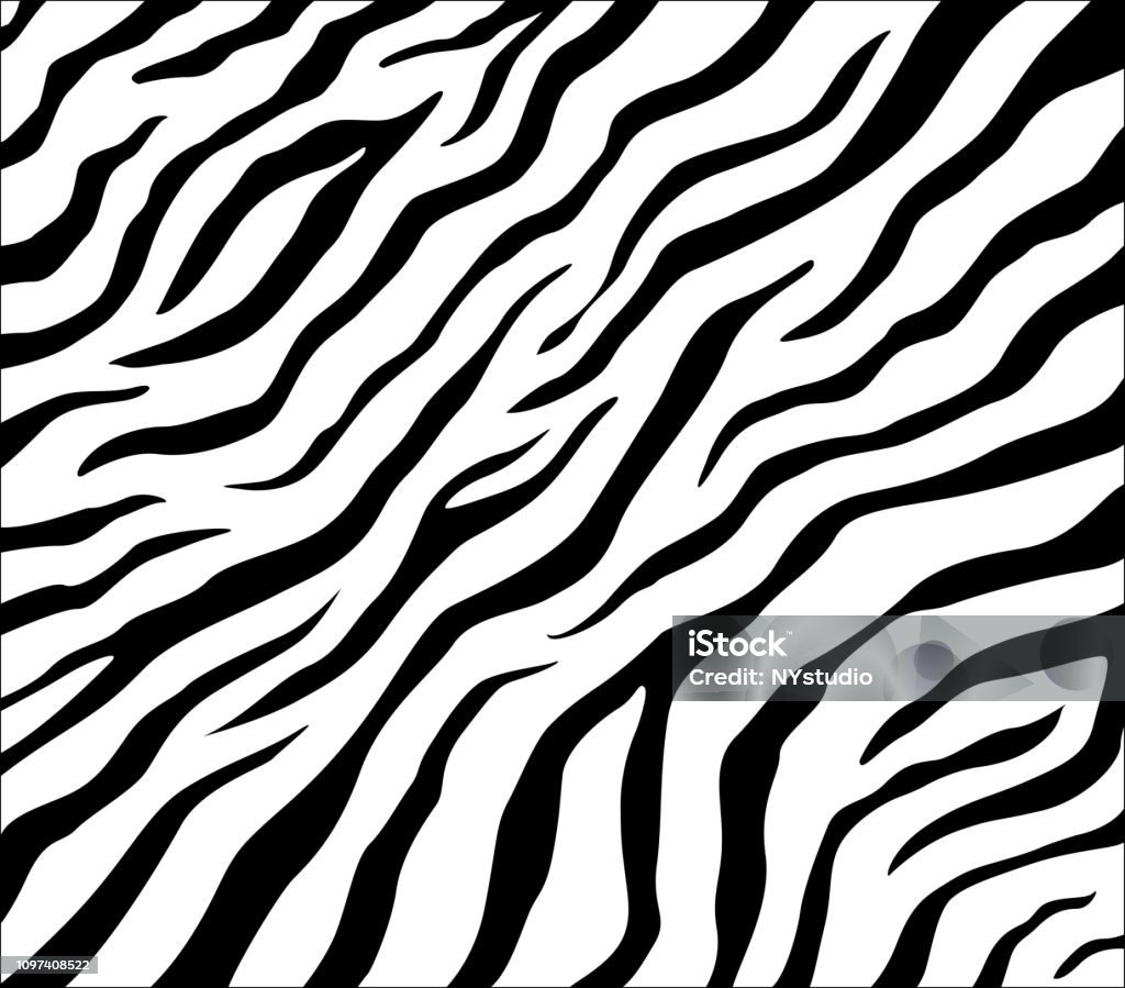 Vector Zebra Pattern For Background Stock Illustration - Download Image ...