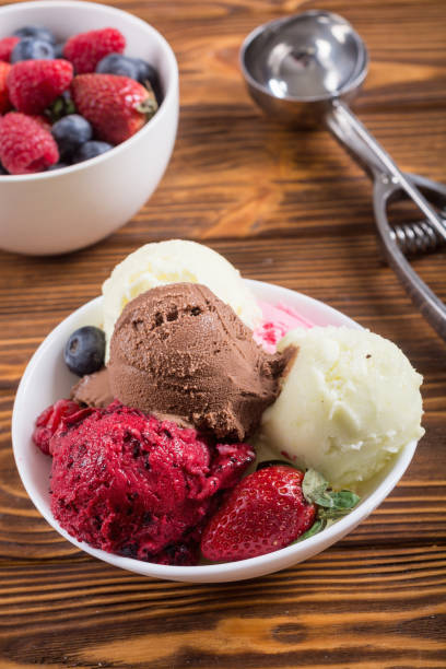 istock Mix of ice cream ball 1097409982