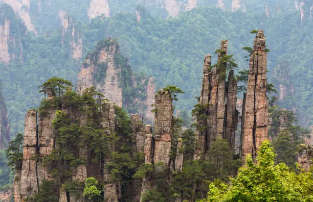 Photo of Mountain landscape of Zhangjiajie national park, China