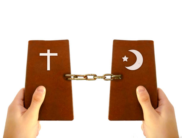 istock Christian and Islamic Religion Agreement Concept Design 1097414910
