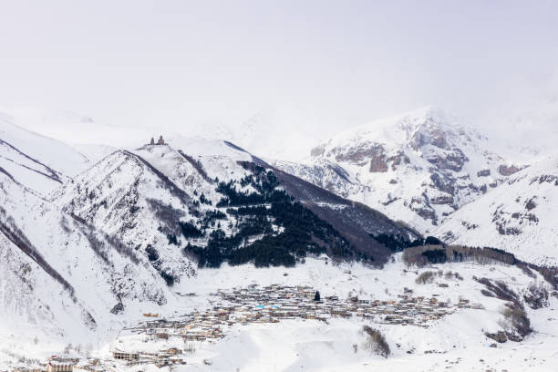 istock Mountain landscape. Stepantsminda, Kazbegi, Georgia 1097418110