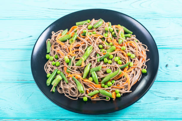 istock Soba noodles salad 1097418210