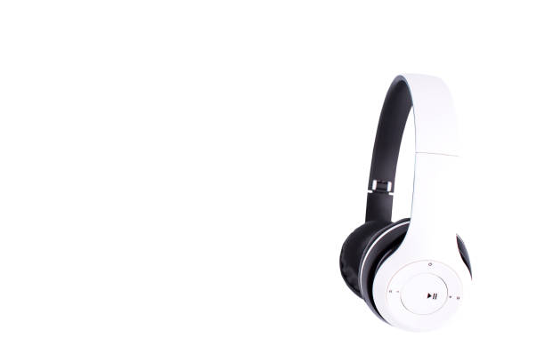 istock New Luxury White wireless headphones on white background 1097418678