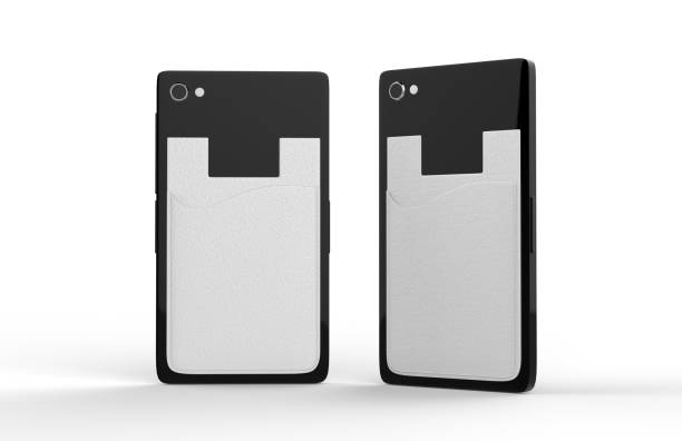 istock BLANK PHONE WALLET AND CARD HOLDER KIT. 3D RENDER ILLUSTRATION. 1097420776