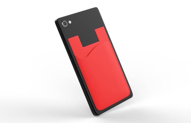 istock BLANK PHONE WALLET AND CARD HOLDER KIT. 3D RENDER ILLUSTRATION. 1097420926