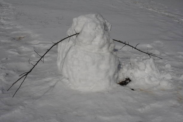 istock Frosty the Snowman has lost his head 1097422826