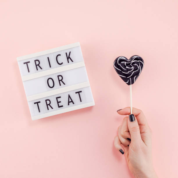 Creative Sweet Halloween Day composition stock photo