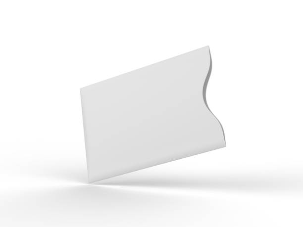 istock Blank Credit Card Sleeve Protector. 3d render illustration. 1097426874