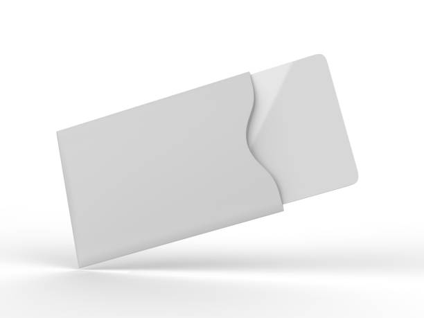 istock Blank Credit Card Sleeve Protector. 3d render illustration. 1097426912