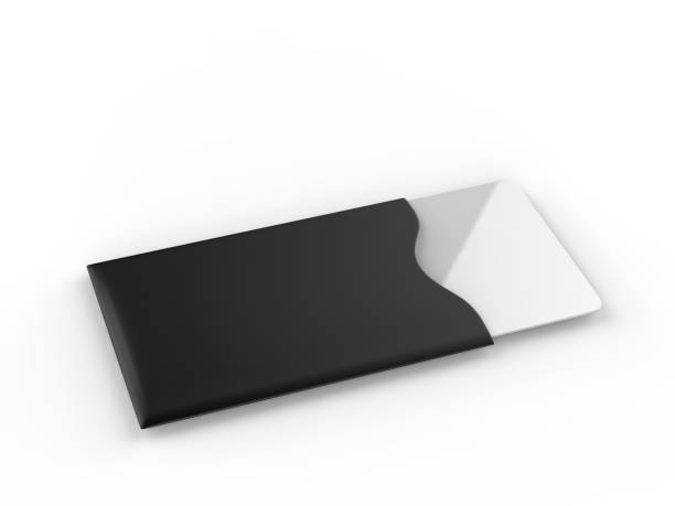 istock Blank Credit Card Sleeve Protector. 3d render illustration. 1097426978