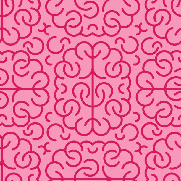 Brain pattern. Brains background. texture vector illustration vector art illustration