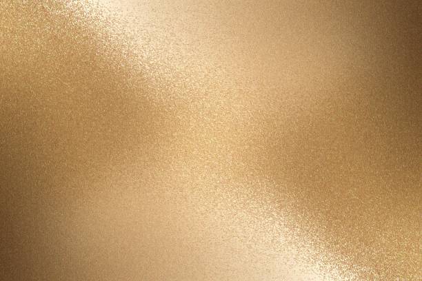 istock Texture of rough old copper metal wall wave, abstract background 1097441738