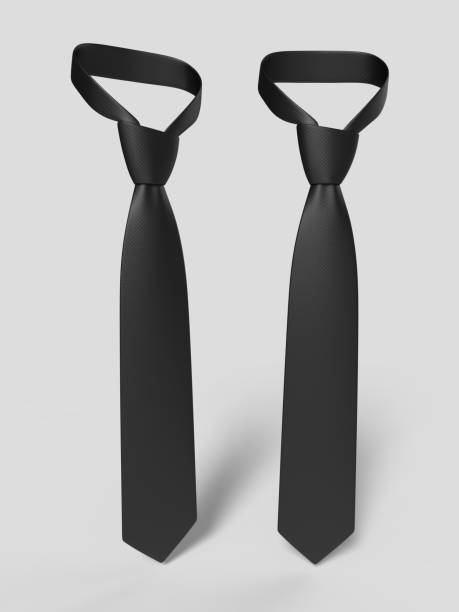 Blank tie for mock up design, 3d render illustration. Blank tie for mock up design, 3d render illustration. thin neck stock pictures, royalty-free photos & images